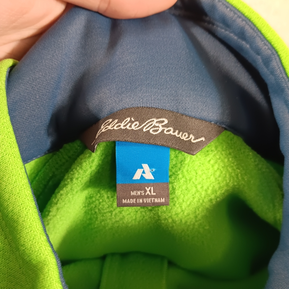 Eddie Bauer Jacket Mens XL Green First Ascent Softshell Full Zip Outdoor Gorp - Picture 2 of 13